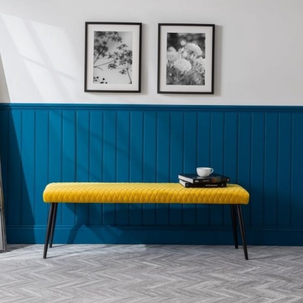 Luxe Low Bench Mustard