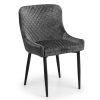 Luxe Velvet Dining Chair Grey
