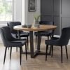Luxe Velvet Dining Chair Grey set
