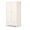 Maine 2 Door Combination Wardrobe Surf White