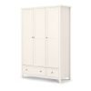 Maine 3 Door Combination Wardrobe Surf White