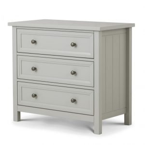 Maine 3 Drawer Chest Dove Grey