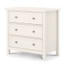 Maine 3 Drawer Chest Surf White