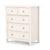 Maine 32 Drawer Chest Surf White