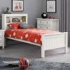 Maine Bookcase Bed Surf White