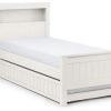 Maine Bookcase Bed Surf White storage