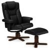 Malmo Recliner Footstool Black