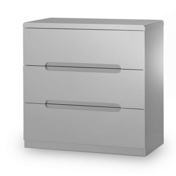 Manhattan 3 Drawer Chest Grey