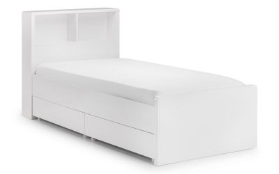 Manhattan Bookcase Bed 90cm white