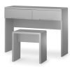 Manhattan Dressing Table With 2 Drawers Grey