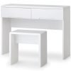 Manhattan Dressing Table With 2 Drawers White
