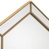 Melody Hexagonal Gold Wall Mirror Detail