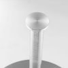 Milan Round Glass Brushed Steel Pedestal Table top