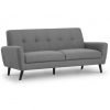 Monza 3 Seater Compact Retro Sofa Grey