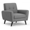 Monza Compact Retro Chair Grey