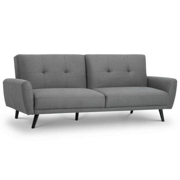 Monza Fabric Sofa Bed Grey