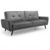 Monza Sofabed In Dark Grey Velvet