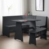 Newport Corner Dining Set Anthracite