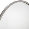 Octave Round Pewter Wall Mirror Detail