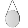 Opera Round Pewter Mirror White