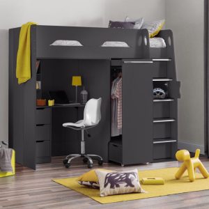 Pegasus High Sleeper Anthracite room