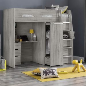 Pegasus High Sleeper Grey Oak
