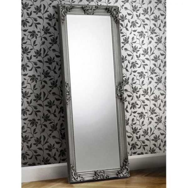 Rococo Pewter Lean To Dress Mirror