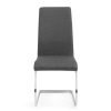 Roma Cantilever Dining Chair Slate Grey front