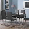 Roma Cantilever Dining Chair Slate Grey set