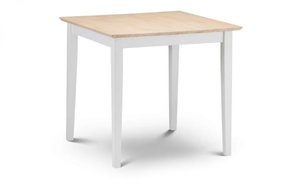 Rufford 2 tone Dining Table IvoryNatural closed