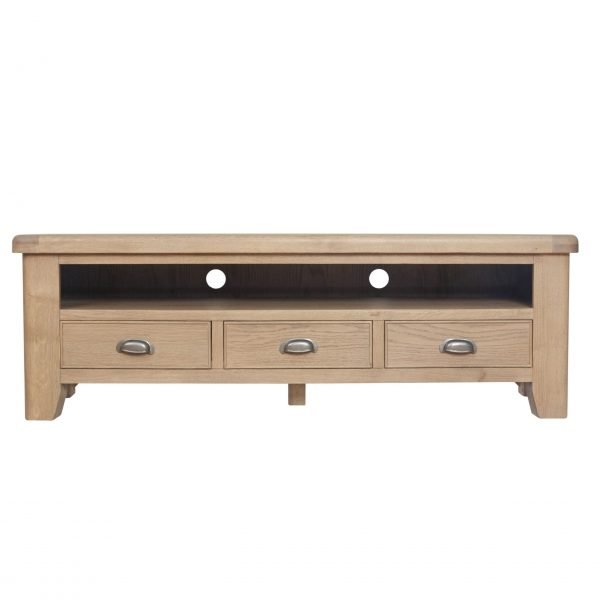 Ryedale Oak Large TV Unit scaled