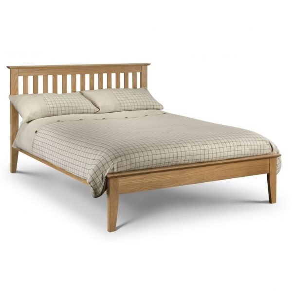 Salerno Shaker Double Bed Oak