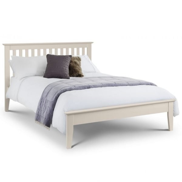 Salerno Shaker King Size Bed Ivory