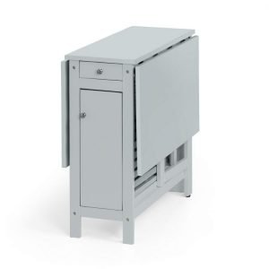 Savoy Dining Set Light Grey closed