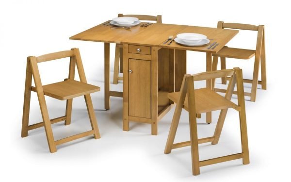 Savoy Dining Set Light Oak open