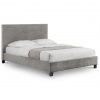 Shoreditch High Headboard Double Bed Slate Velvet