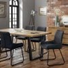 Soho Dining Chair Black Faux Leather set