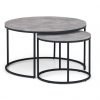 Staten Concrete Round Nesting Coffee Table