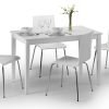 Taku Dining Table Satin White set