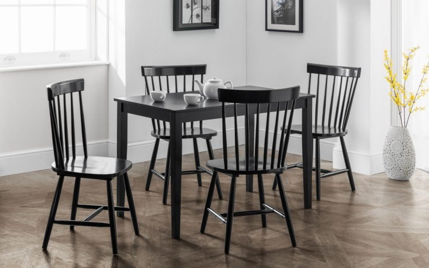 Torino Black Chair set