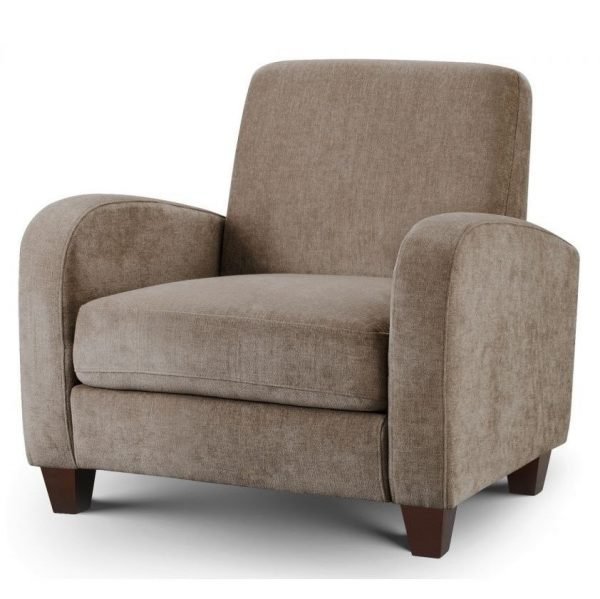 VIVO CHAIR IN MINK CHENILLE FABRIC