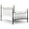 Victoria 135cm Bed Satin Black