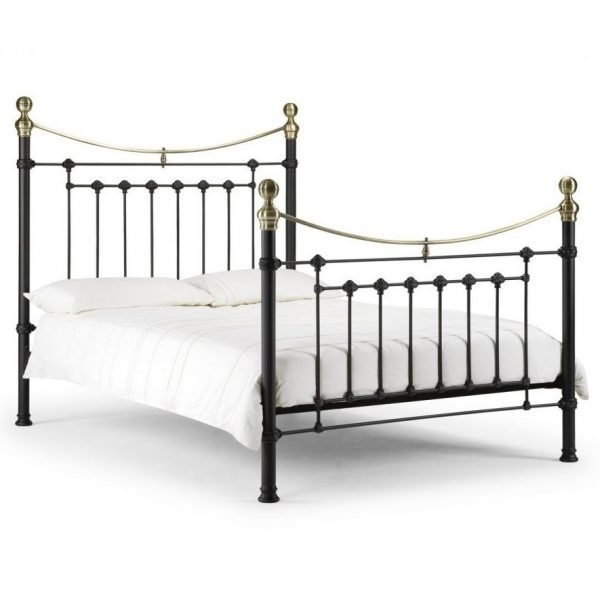 Victoria 150cm Bed Satin Black 2