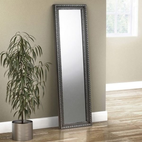 allegro pewter mirror set