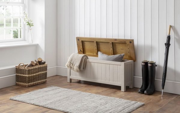 aspen grey blanket box open roomset