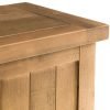 aspen pine blanket box top detail
