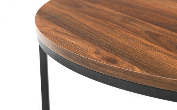 bellini round nesting coffee table close up top
