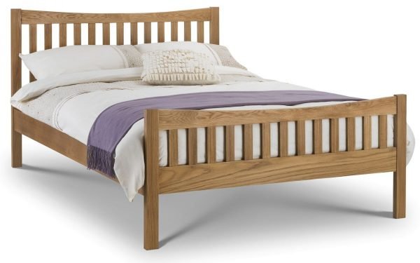 bergamo oak bed 135cm