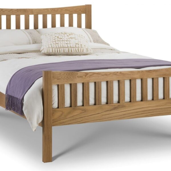 bergamo oak bed 135cm