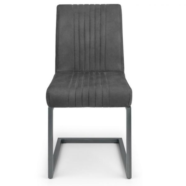 brooklyn charcoal chair front